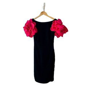 Victor Costa Vintage Velvet Cocktail Dress